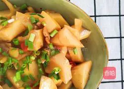 Illustration of braised spring bamboo shoots in oil 8