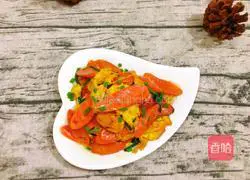 Illustration of how to make ham and scrambled eggs 8