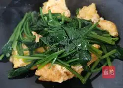 Egg-fried spinach Illustration of how to do it 4