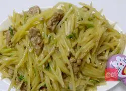 Illustration of how to make grated potato shreds 6