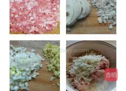 Illustration of how to make pork meatballs 1