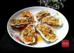 Illustration of how to make garlic oysters 19