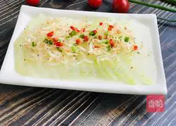 (Steamed vegetables) Steamed winter melon with sea rice Illustration of how to do it 8