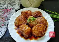 Illustration of Wuxi meat stuffed with gluten 13