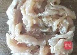 Illustration of how to make shredded pork and garlic 2