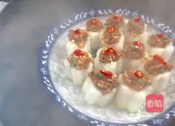 Illustration of how to make stuffed winter melon 11