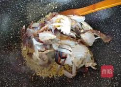 Illustration of how to stir-fry swimming crabs 6