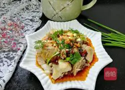 Illustration of how to make saliva chicken 10