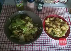 Illustration of how to make lotus white fried pork 7