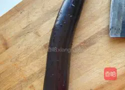 Illustration of how to make pork and eggplant rice bowl 1