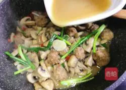 Illustration of how to make meatballs and mushrooms 18