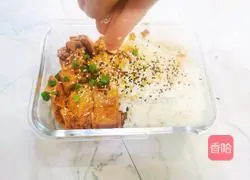 Illustration of how to make spicy tofu bento 16
