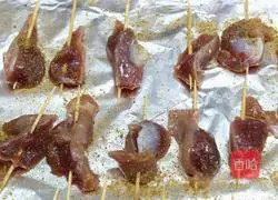 Illustration of how to make grilled chicken gizzards 5