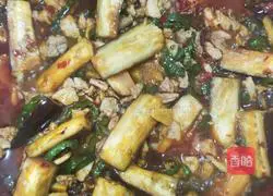 Illustration of how to make super delicious minced meat and eggplant stewed lunch box 10