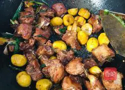 Illustration of how to cook chestnut ribs with orange juice 16