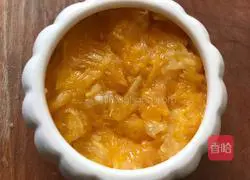 Illustration of how to make fresh orange radish (relieving cough and reducing phlegm) 4