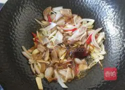 Illustration of how to make fried meat with golden mushrooms 7