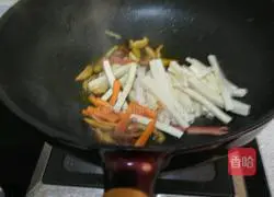 Illustration of how to make dried mushrooms and beans 3