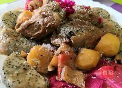 Illustration of how to make coconut milk dragon chicken 5