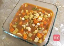 Illustration of how to make colorful diced tomato sauce 5