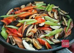Illustration of how to cook yuba with vegetables and mushrooms 7