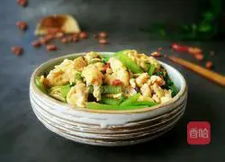 Illustration of how to make chrysanthemum scrambled eggs 8