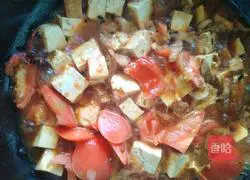 Illustration of how to make shredded pork, tomato and tofu 4