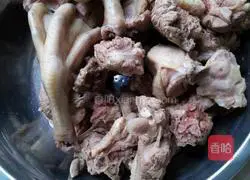 Illustration of braised duck with small potatoes 2