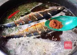 Illustration of braised mackerel recipe 9
