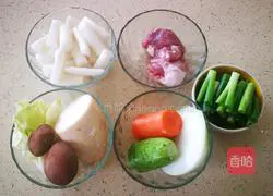 Illustration of Korean Palace Fried Rice Cake 1