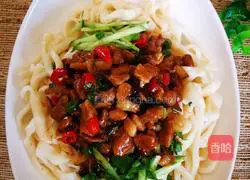 (Mushroom Meat Braised) Fried Soybean Noodles Illustration 11