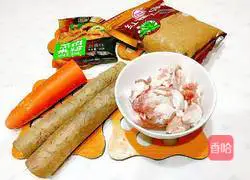 Illustration of how to make steamed pork with rice flour 2