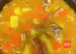 Illustration of how to make curry chicken rice 8