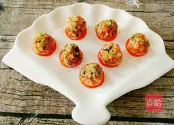 Illustration of how to make steamed carrot and meatballs 7