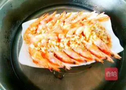 Illustration of how to make garlic vermicelli with open side shrimp 16