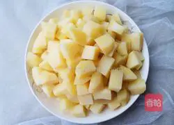 Cumin ham, diced potatoes recipe 4