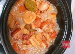 Illustration of how to make braised pork with fried tofu 10