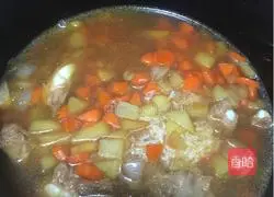 Illustration of how to make braised pork ribs with rice 8