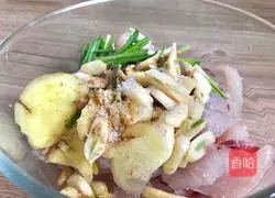 Illustration of how to make peony fish fillets (flowers blooming for wealth) 8