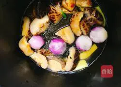 Illustration of braised chicken with mushrooms 4