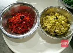 Illustration of how to make fish head with double pepper 3