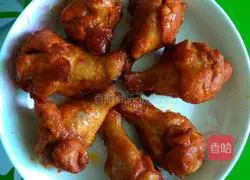 Illustration of how to make fried Orleans chicken legs 3
