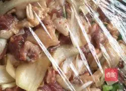 Illustration of marinated barbecue mutton skewers 2