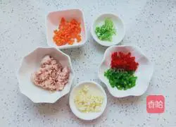 Illustration of how to steam mushrooms with minced meat 4