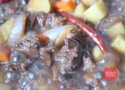 Illustration of how to make lamb stewed with potatoes 10