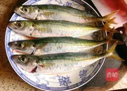 Illustration of dry-roasted light fish 2