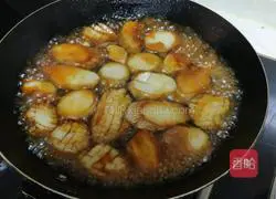 Illustration of how to make king oyster mushrooms in abalone sauce 8