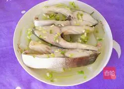Illustration of how to make steamed winter melon fish 10