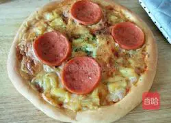 Home Version of Hawaiian Pizza Recipe Illustration 12