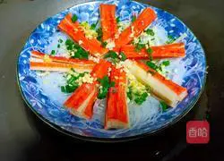 Illustration of how to make steamed crab meat sticks 5
